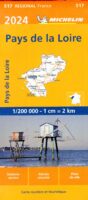 517 Pays-de-Loire | Michelin  wegenkaart, autokaart 1:200.000 9782067262454  Michelin Regionale kaarten  Landkaarten en wegenkaarten Loire & Centre