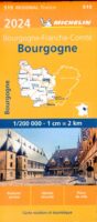 519 Bourgogne | Michelin  wegenkaart, autokaart 1:200.000 9782067262478  Michelin Regionale kaarten  Landkaarten en wegenkaarten Bourgogne