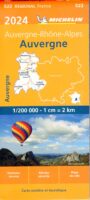 522 Auvergne / Limousin | Michelin  wegenkaart, autokaart 1:200.000 9782067262508  Michelin Regionale kaarten  Landkaarten en wegenkaarten Auvergne