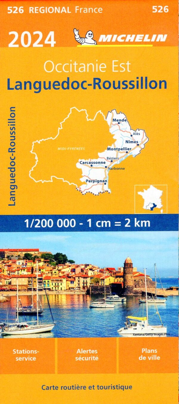 526 Languedoc-Roussillon | Michelin  wegenkaart, autokaart 1:200.000 9782067262539  Michelin Regionale kaarten  Landkaarten en wegenkaarten Cevennen, Languedoc