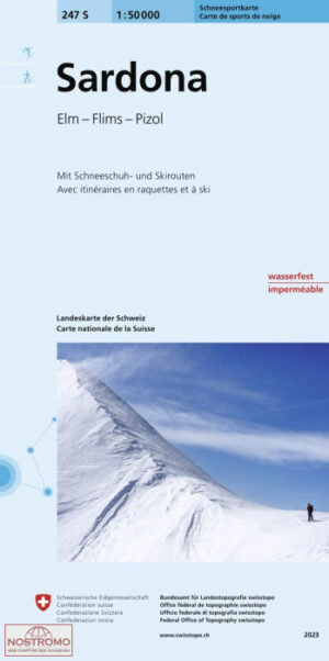 S257  Safiental [2023] | skikaart 9783302202570  Bundesamt / Swisstopo Skirouten 1:50.000  Wintersport Graubünden