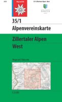 Alpenverein wandelkaart AV-35/1 Zillertaler Alpen/West 1:25.000 [2023] 9783948256081  AlpenVerein Alpenvereinskarten  Wandelkaarten Tirol