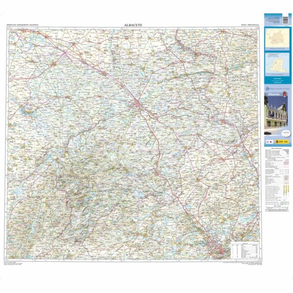 Prov.: Albacete 1:200.000 9788441634879  CNIG Provinciekaarten Spanje  Landkaarten en wegenkaarten Catalonië