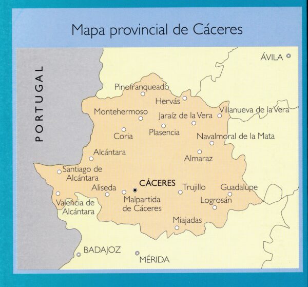 Prov.: Cáceres 1:200.000 9788441668676  CNIG Provinciekaarten Spanje  Landkaarten en wegenkaarten Extremadura