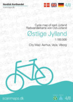 SM-4  Oost-Jutland fietskaart 1:100.000 9788779671782  Scanmaps fietskaarten Denemarken  Fietskaarten Jutland