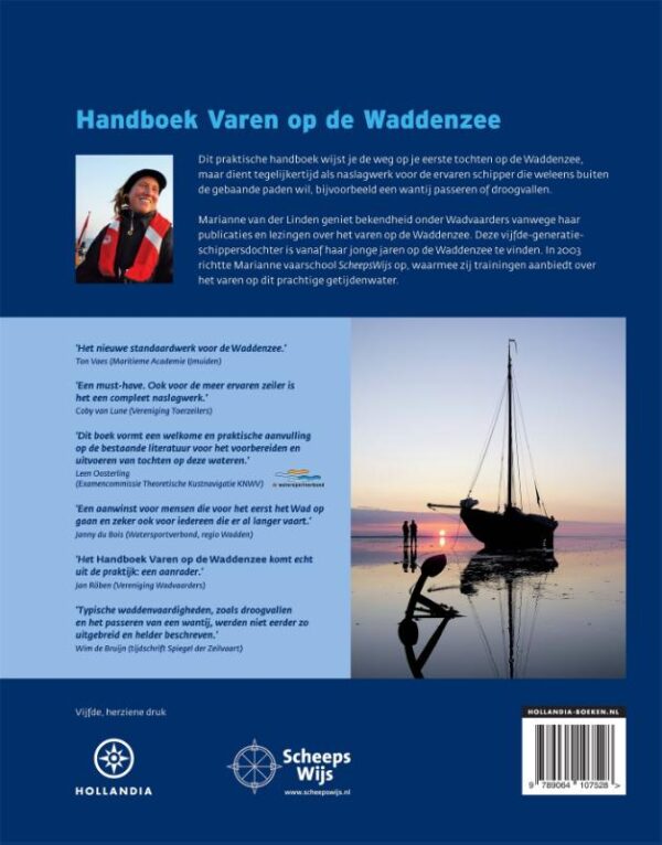 Handboek varen op de Waddenzee 9789064107528 Marianne van der Linden Hollandia   Watersportboeken Waddeneilanden en Waddenzee
