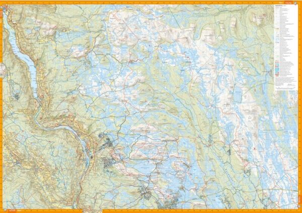 CAL-085  Lillehammer wandelkaart 1:50.000 9789189541832  Calazo Calazo Noorwegen zuid  Wandelkaarten Zuid-Noorwegen
