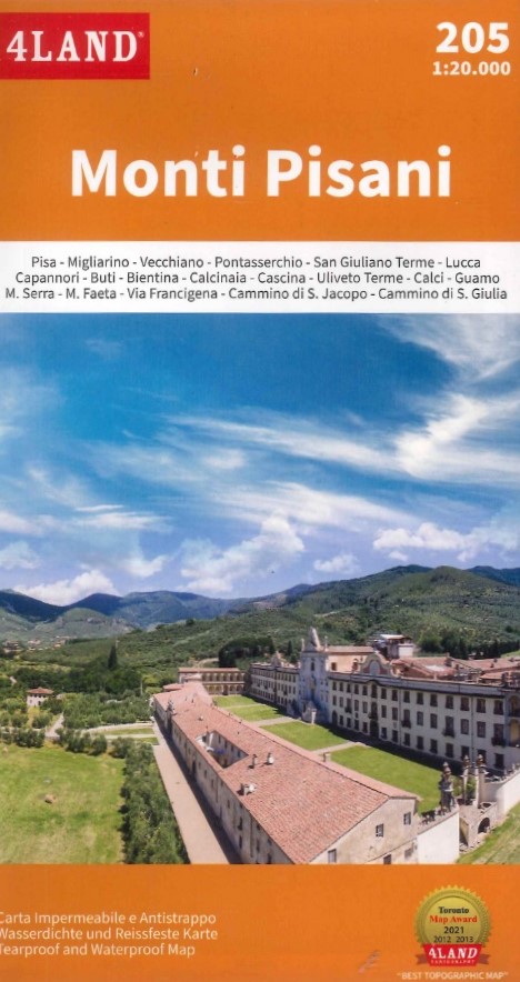 IM-205 Monti Pisani wandelkaart 1:25.000 9791280496072  Idea Montagna 4LAND  Wandelkaarten Toscane, Florence