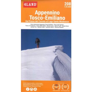 IM-208 Apennino-Tosco-Emiliano wandelkaart 1:25.000 9791280496201  Idea Montagna 4LAND  Wandelkaarten Toscane, Florence