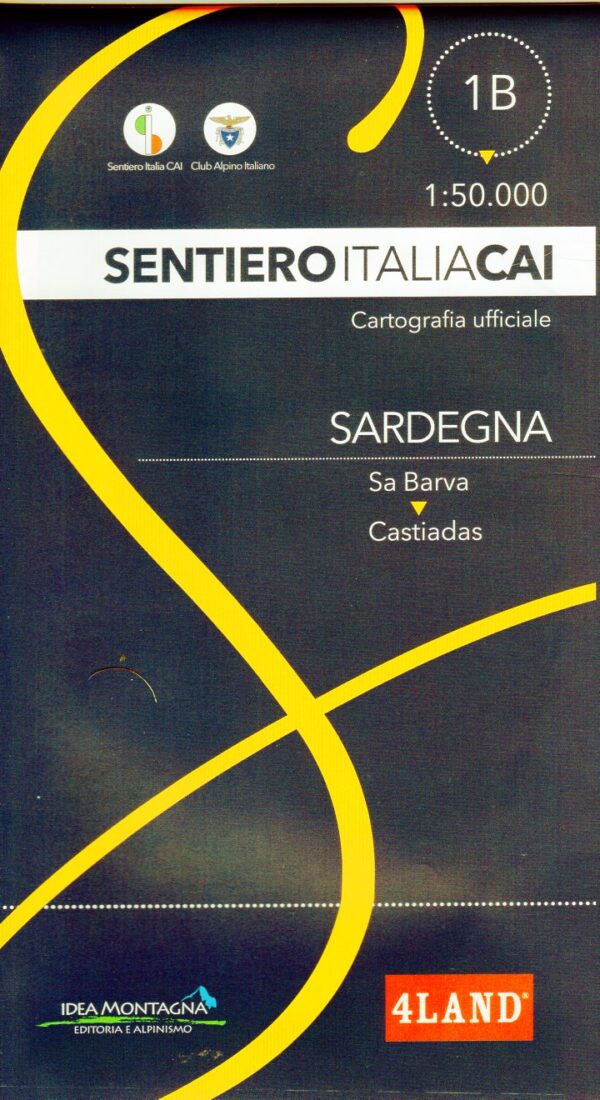 CAI Sentiero Italia-kaart n. 1B – SARDINIË 1:50.000 9791280496331  Idea Montagna   Meerdaagse wandelroutes, Wandelkaarten Sardinië