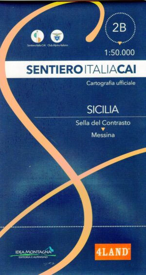 CAI Sentiero Italia-kaart n. 2B – SICILIË 1:50.000 9791280496379  Idea Montagna   Meerdaagse wandelroutes, Wandelkaarten Sicilië