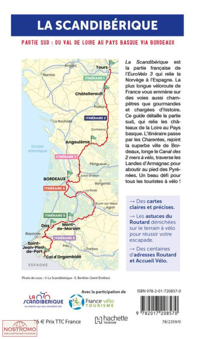 La Scandibérique / Sud | fietsgids 9782017208570  Routard   Fietsgidsen, Meerdaagse fietsvakanties Frankrijk, Zuidwest-Frankrijk