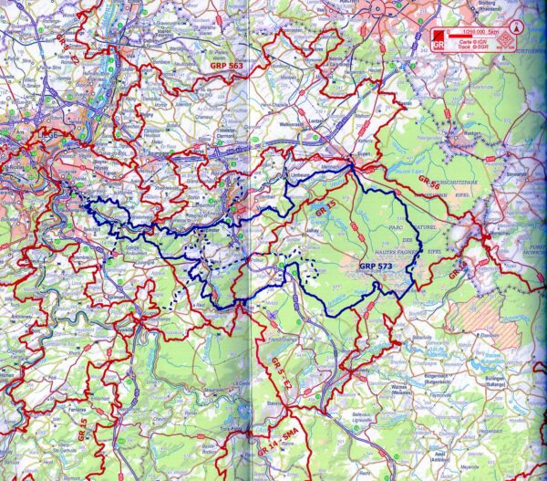 GR573  Tour De La Vallée De La Vesdre Et Des Hautes Fagnes (F) | wandelgids GRP573 9782931078273  SGR Topoguides (B)  Meerdaagse wandelroutes, Wandelgidsen Wallonië (Ardennen)