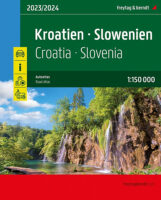 Wegenatlas Kroatie, Slovenie 1:150.000 9783707922042  Freytag & Berndt Wegenatlassen  Wegenatlassen Westelijke Balkan