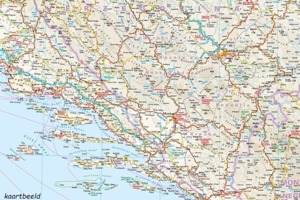 Balkan, Westelijke | landkaart, wegenkaart 1:725.000 9783831774531  Reise Know-How Verlag WMP, World Mapping Project  Landkaarten en wegenkaarten Westelijke Balkan