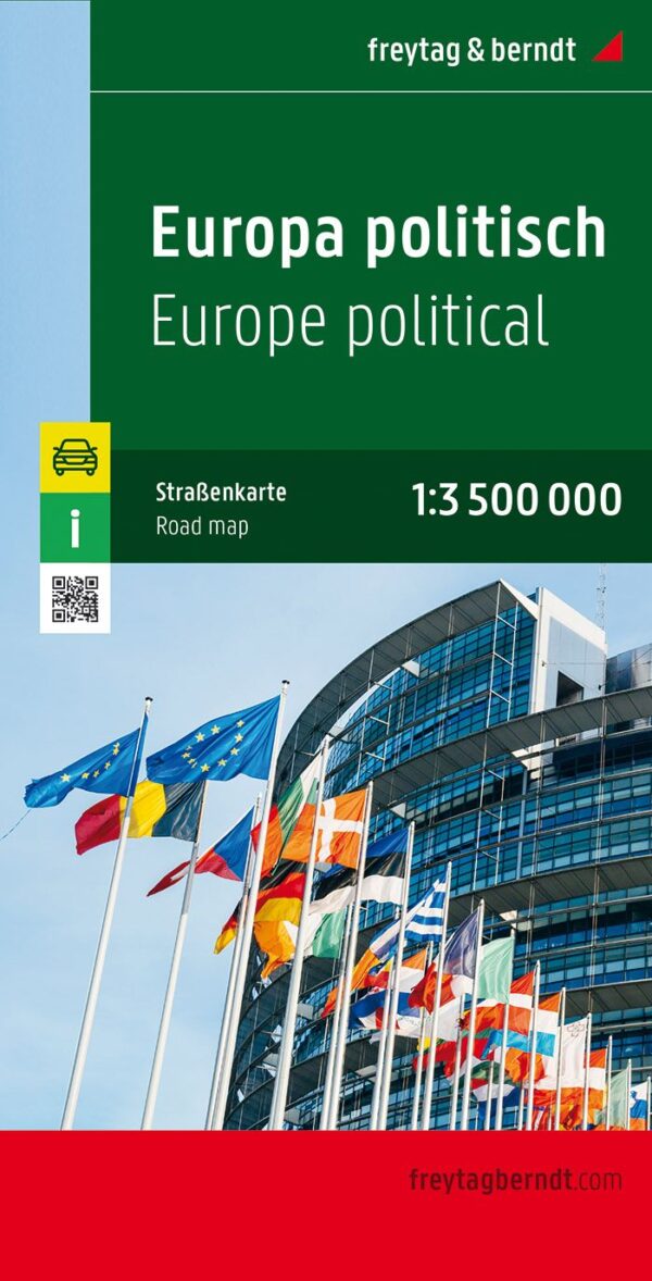 Europa politisch (staatkundige overzichtskaart) 1:3.500.000 9783850842228  Freytag & Berndt   Landkaarten en wegenkaarten Europa