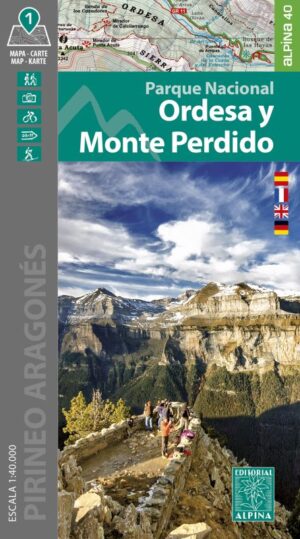 wandelkaart Ordesa e Monte Perdido 1:40.000 9788480909990  Editorial Alpina   Wandelkaarten Spaanse Pyreneeën