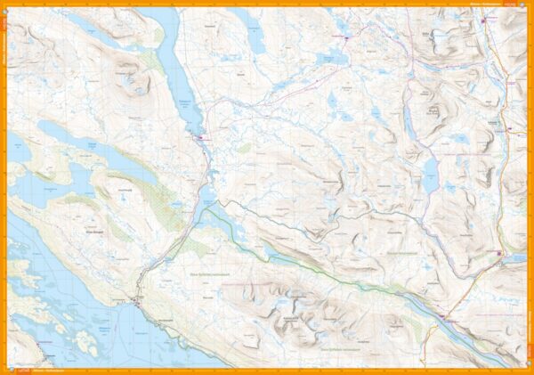 CAL-023  Kungsleden: traject Nikkaluokta, Ritsem & Vakkotavare wandelkaart 1:50.000 9789188335319  Calazo Calazo Zweeds Lapland  Meerdaagse wandelroutes, Wandelkaarten Zweeds-Lapland (Norrbottens Län)