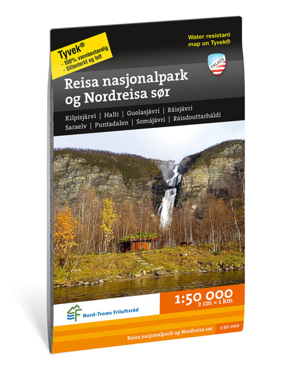 CAL-010 Reisa nationalpark wandelkaart 1:50.000 9789188335401  Calazo Calazo Noorwegen noord  Wandelkaarten Noors Lapland