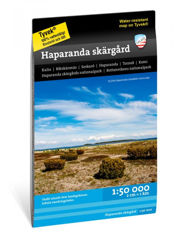 CAL-059  Haparanda skärgård wandelkaart / waterkaart 1:50.000 9789188779083  Calazo Calazo Zweeds Lapland  Wandelkaarten, Watersportboeken Zweeds-Lapland (Norrbottens Län)