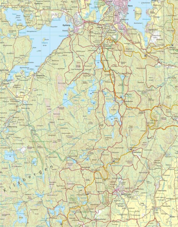 CAL-106  Örebro, Nora & norra Kilsbergen wandelkaart 1:50.000 9789188779144  Calazo Calazo Zweden midden  Wandelkaarten Midden Zweden, Zuid-Zweden