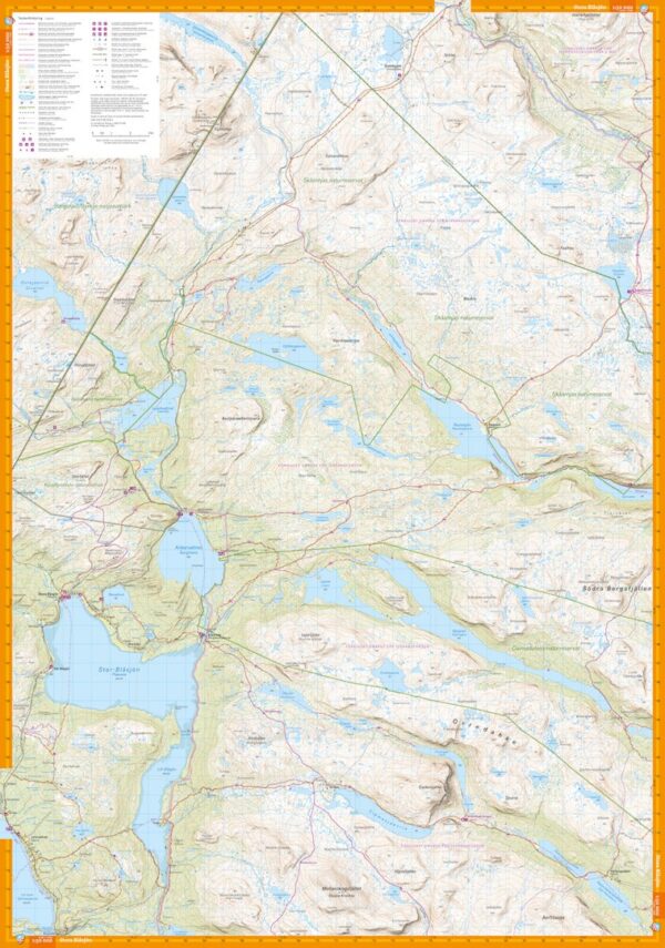 CAL-057  Borgafjäll, Saxnäs & Stekenjokk wandelkaart 1:50.000 9789188779984  Calazo Calazo Zweeds Lapland  Wandelkaarten Midden Zweden