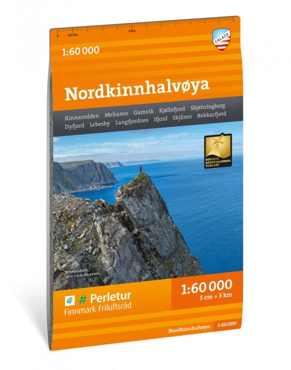 CAL-002 Nordkinnhalvøya wandelkaart 1:50.000 9789189371576  Calazo Calazo Noorwegen noord  Wandelkaarten Noors Lapland