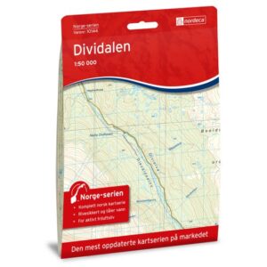 Topografische wandelkaart 10144 Dividalen 1:50.000 7071940101440  Nordeca Norge Serien  Wandelkaarten Noors Lapland