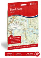 Topografische wandelkaart 10148 Bardufoss 1:50.000 7071940101488  Nordeca Norge Serien  Wandelkaarten Noors Lapland