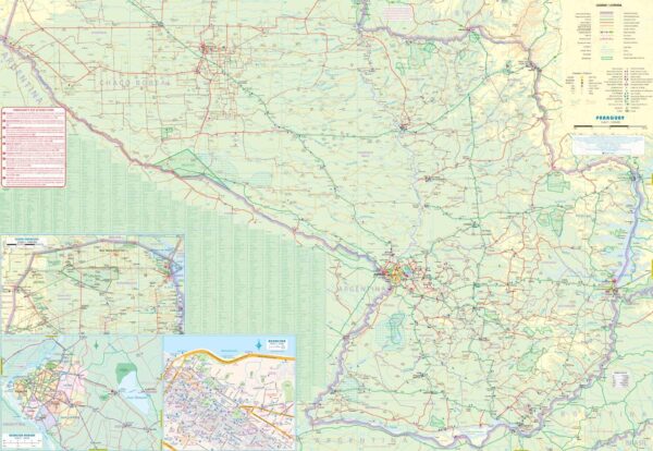 ITM Paraguay & Bolivia South | landkaart, autokaart 1:1.000.000 / 1.390.000 9781771296212  International Travel Maps   Landkaarten en wegenkaarten Paraguay, Uruguay