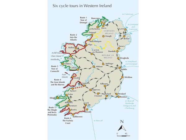 Wild Atlantic Way and Western Ireland | fietsgids 9781852849092  Cicerone Press   Fietsgidsen, Meerdaagse fietsvakanties Ierland