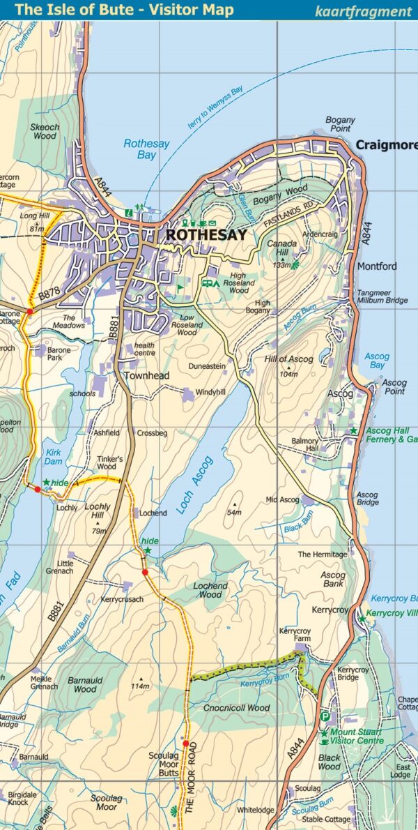 Discover the Isle of Bute | walking map 1:30.000 9781871149821  Stirling Surveys Footprint Maps  Wandelkaarten Skye & the Western Isles