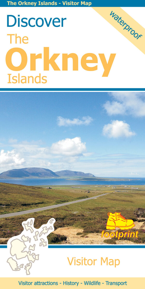 Discover The Orkney Islands | visitor map 1:100.000 9781871149913  Stirling Surveys Footprint Maps  Landkaarten en wegenkaarten Shetland & Orkney