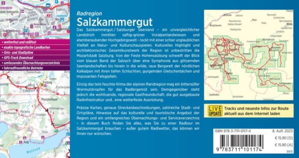 Bikeline Radatlas Salzkammergut | fietsgids 9783711101174  Esterbauer Bikeline  Fietsgidsen Salzburger Land & Stiermarken