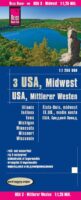USA-03  Midwest landkaart, wegenkaart 1:1.250.000 9783831774326  Reise Know-How Verlag WMP, World Mapping Project  Landkaarten en wegenkaarten Grote Meren, Chicago, Centrale VS –Noord