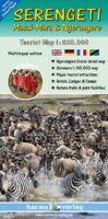 Serengeti - Masai-Mara - Ngorongoro | landkaart / overzichtskaart 1:250.000 9783927468399  Harms   Landkaarten en wegenkaarten Tanzania, Zanzibar