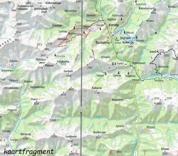 Georgian Caucasus 1: 75 000 trekking maps 9788361155713  TerraQuest   Wandelkaarten Georgië