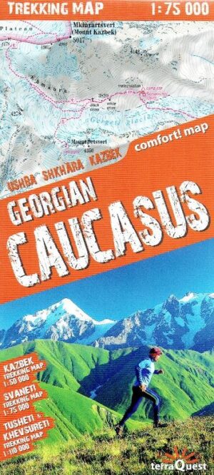 Georgian Caucasus 1: 75 000 trekking maps 9788361155713  TerraQuest   Wandelkaarten Georgië