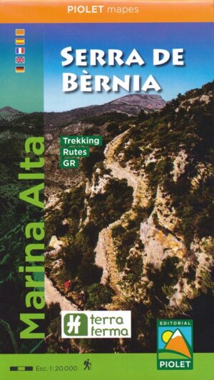 Marina Alta - Serra de Bernia | wandelkaart 1:20.000 9788494865442  Editorial Piolet   Wandelkaarten Costa Blanca, Costa del Azahar, Castellón