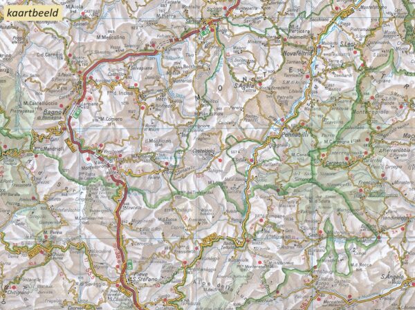 TCI-08  Umbria / Marche (Umbrië / De Marken) 1:200.000 9788836579754  TCI Italië Wegenkaarten  Landkaarten en wegenkaarten De Marken, Umbrië
