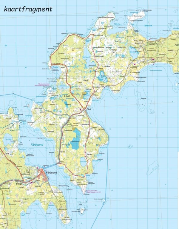 CAL-129  Norra Gotland, Fårö | wandelkaart 1:60.000 9789186773410  Calazo Calazo Zweden zuid  Wandelkaarten Zuid-Zweden
