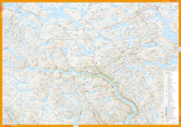 CAL-120  Hardangervidda sør wandelkaart 1:50.000 9789189541634  Calazo Calazo Noorwegen zuid  Wandelkaarten Zuid-Noorwegen