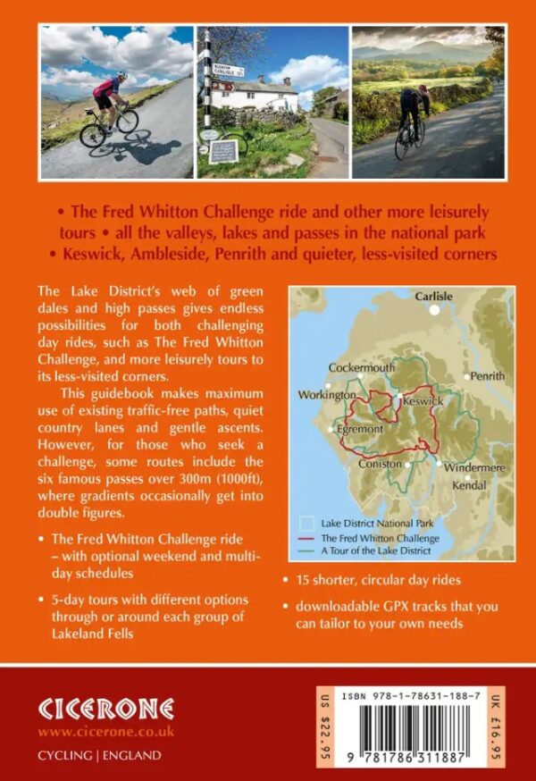Cycling in the Lake District | fietsgids 9781786311887  Cicerone Press Fietsgidsen  Fietsgidsen, Meerdaagse fietsvakanties Noordwest-Engeland