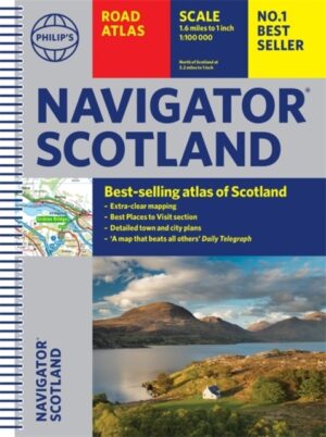 Philip's Navigator Scotland 9781849075459  Octopus - Philips   Wegenatlassen Schotland