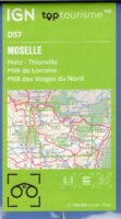 TCD-57 Moselle, Metz | overzichtskaart / fietskaart 1:100.000 9782758553229  IGN TOP 100 Départemental  Fietskaarten, Landkaarten en wegenkaarten Lotharingen, Nancy, Metz