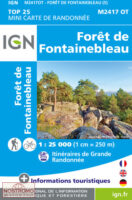 MINI TOP 2417 OT Fontainebleau MINI-TOP!!!!!! 9782758553892  IGN IGN 25 Île-de-France  Wandelkaarten Parijs, Île-de-France