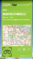 TCD-54 Meurthe-et-Moselle | overzichtskaart / fietskaart 1:100.000 9782758555599  IGN TOP 100 Départemental  Landkaarten en wegenkaarten, Fietskaarten Lotharingen, Nancy, Metz