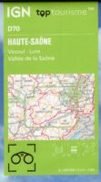TCD-70 Haut-Saône,Vesoul | overzichtskaart / fietskaart 1:100.000 9782758555636  IGN TOP 100 Départemental  Fietskaarten, Landkaarten en wegenkaarten Franse Jura