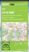 TCD-63 Puy-de-Dôme | overzichtskaart / fietskaart 1:100.000 9782758555711  IGN TOP 100 Départemental  Landkaarten en wegenkaarten, Fietskaarten Auvergne