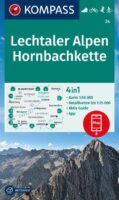 Kompass wandelkaart KP-24 Lechtaler Alpen-Hornbachkette 9783991218678  Kompass Wandelkaarten Kompass Oostenrijk  Wandelkaarten Tirol